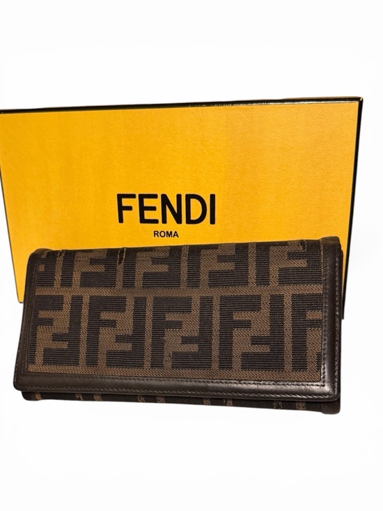 Fendi Handbags - Fendi Zucca Print Fabric Wallet comes with box .